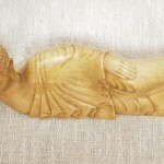 Hand Carved Reclining Buddha Wood Statue Hand Carved Reclining Buddha Wood Statue