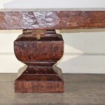 Hand Hewn Teak Slab Bench Coffee Table Hand Hewn Teak Slab Bench Coffee Table