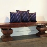 Hand Hewn Teak Slab Bench Coffee Table Hand Hewn Teak Slab Bench Coffee Table
