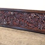 Large Old Carved Architectural Panel with Frame Large Old Carved Architectural Panel with Frame