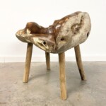 Modern Organic Burled Teak Accent Chair Modern Organic Burled Teak Accent Chair from Gado Gado Furniture