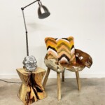 Modern Organic Burled Teak Accent Chair Modern Organic Burled Teak Accent Chair from Gado Gado Furniture