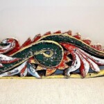 Old Carved Dragon Panel Old Carved Dragon Panel at Gado Gado Furniture