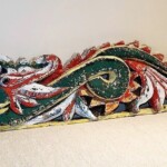 Old Carved Dragon Panel Old Carved Dragon Panel