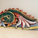 Old Carved Dragon Panel Old Carved Dragon Panel at Gado Gado