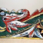 Old Carved Dragon Panel Old Carved Dragon Panel