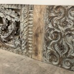 Old Carved Teak Architectural Panel 146 at Gado Gado Furniture