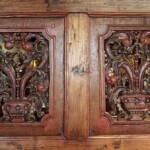 Old Carved Teak Architectural Panel from Java No1 Old Carved Teak Architectural Panels from Java
