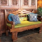 Old Carved Teak Architectural Panels from Java
