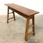 Reclaimed Teak Rustic Farm Bench Reclaimed Teak Rustic Farm Bench