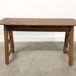 Reclaimed Teak Rustic Farm Bench from Gado Gado Furniture Reclaimed Teak Rustic Farm Bench from Gado Gado Furniture