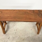 Reclaimed Teak Rustic Farm Bench from Gado Gado Furniture Reclaimed Teak Rustic Farm Bench from Gado Gado Furniture