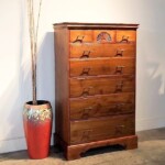 Tall Reclaimed Teak Chest with Drawers Tall Reclaimed Teak Chest with Drawers