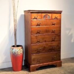 Tall Reclaimed Teak Chest with Drawers Tall Reclaimed Teak Chest with Drawers