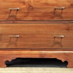 Tall Reclaimed Teak Chest with Drawers