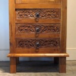 Carved Drawer Reclaimed Teak Indonesian Cabinet Carved Drawer Reclaimed Teak Indonesian Cabinet