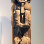 Carved Tribal Dayak Ladder from Gado Gado Carved Tribal Dayak Ladder from Gado Gado