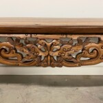 Hand Carved Asian Bench from Gado Gado