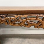 Hand Carved Asian Bench from Gado Gado