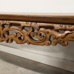 Hand Carved Asian Bench from Gado Gado