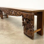 Hand Carved Asian Bench from Gado Gado Hand Carved Asian Bench from Gado Gado