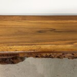 Hand Carved Asian Bench from Gado Gado