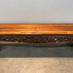 Hand Carved Asian Bench Hand Carved Asian Bench from Gado Gado