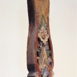 Hand Carved Teak Figurehead with Stand Hand Carved Teak Figurehead Panel with Stand