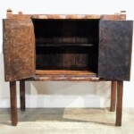 Hand Hewn Primitive Cabinet