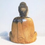 Meditating Buddha Balinese Wood Carving Statue