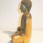 Meditating Buddha Balinese Wood Carving Statue