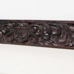 Old Carved Teak Architectural Panel 208