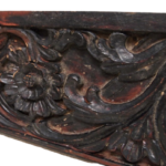 Old Carved Teak Architectural Panel 208