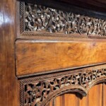 Old Carved Teak Door