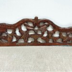Old Carved Teak Panel with Dragons 126