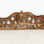 Old Carved Teak Panel with Dragons 126