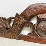 Old Carved Teak Panel with Dragons 126