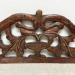 Old Carved Teak Panel with Dragons 126