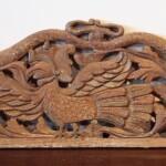 Old Carved Teak Panel with Phoenix and Dragons 123 Old Carved Teak Panel with Phoenix and Dragons 123