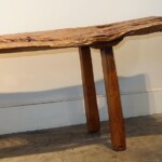 Old Eroded Teak Bench from Java Old Teak Bench from Java