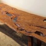 Old Eroded Teak Bench from Java Old Teak Bench from Java