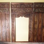 Old Indonesian Door with Wall Panels Old Indonesian Door with Wall Panels from Gado Gado