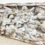 Old Painted Hand Carved Architectural Panel 206 from Gado Gado Furniture