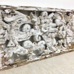 Old Painted Hand Carved Architectural Panel 206 from Gado Gado Furniture Old Painted Hand Carved Architectural Panel 206 from Gado Gado Furniture