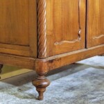 Old Teak Cabinet from Java with Spiral Posts Vintage Teak Cabinet from Java with Spiral Posts