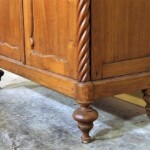 Old Teak Cabinet from Java with Spiral Posts Vintage Teak Cabinet from Java with Spiral Posts