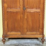Old Teak Cabinet from Java with Spiral Posts Vintage Teak Cabinet from Java with Spiral Posts