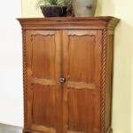 Old Teak Cabinet from Java with Spiral Posts Vintage Teak Cabinet from Java with Spiral Posts