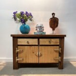 Organic Modern Traditional Hinge Console Cabinet from Gado Gado Organic Modern Traditional Hinge Console Cabinet from Gado Gado