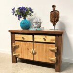 Organic Modern Traditional Hinge Console Cabinet from Gado Gado Organic Modern Traditional Hinge Console Cabinet from Gado Gado